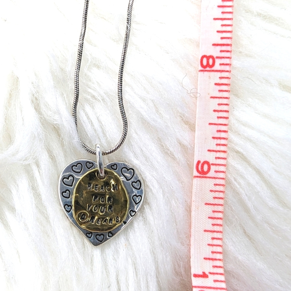 Brighton Love Quotes Reach Necklace Reversible - Picture 3 of 3
